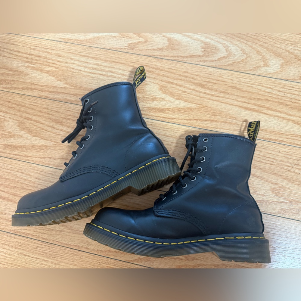 DR MARTENS 1460 NAPPA LEATHER LACE UP BOOTS